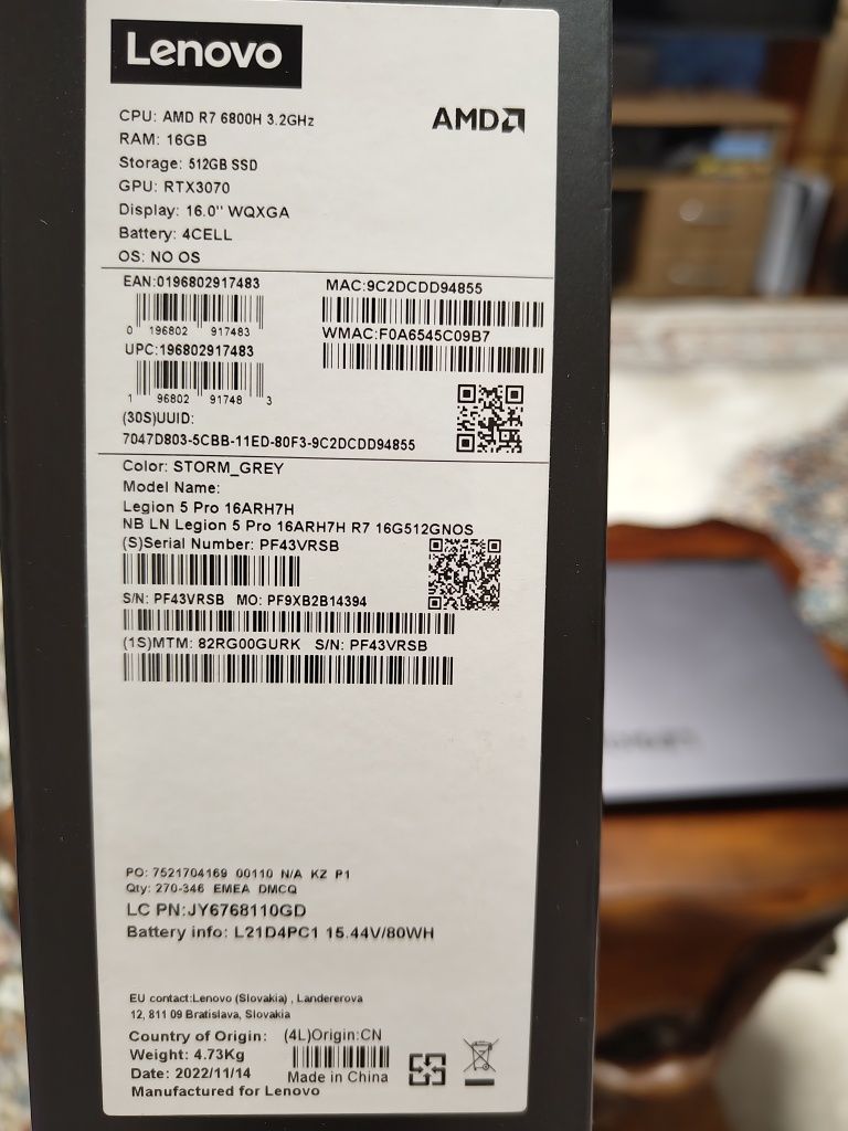 Lenovo Legion 5 PRO