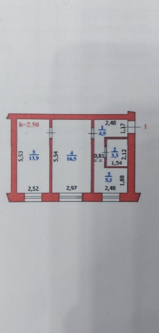 Продам 2 ком кв 45 м2 в районе 20 школы