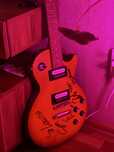 Epiphone les paul, с подписями группы КИНО