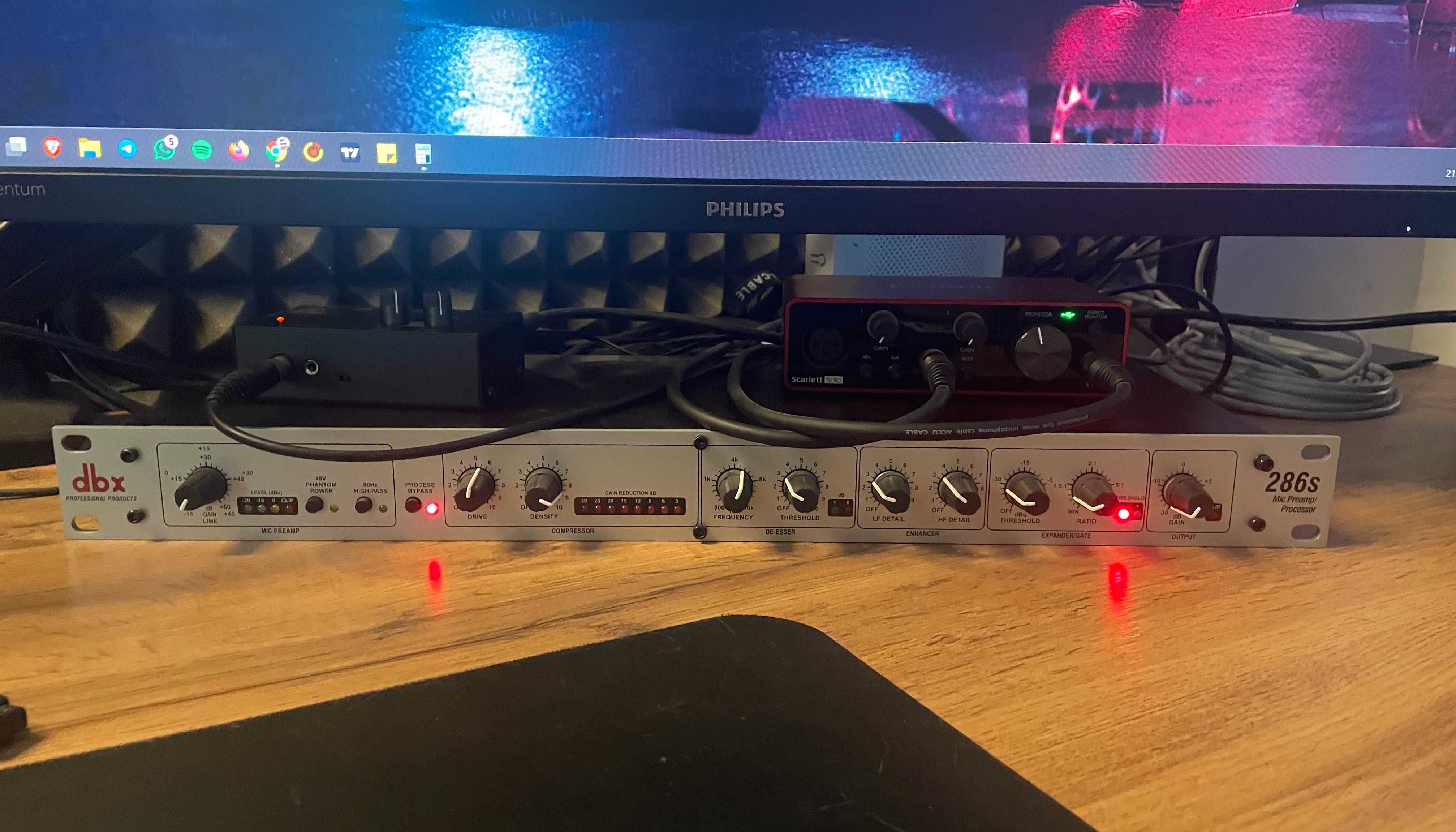 готовая студия: пк, shure sm7b, свет, колонки, звук, мониторы