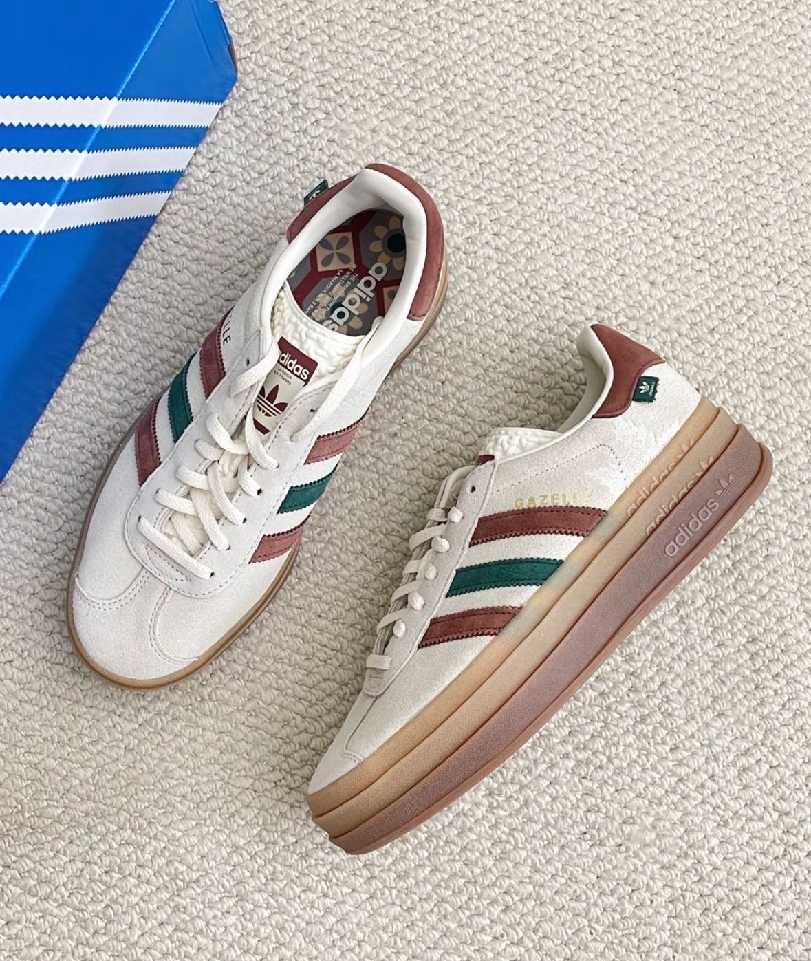 Кросовки Adidas gazelle bold,Модель: кленовый лист 
38 разме