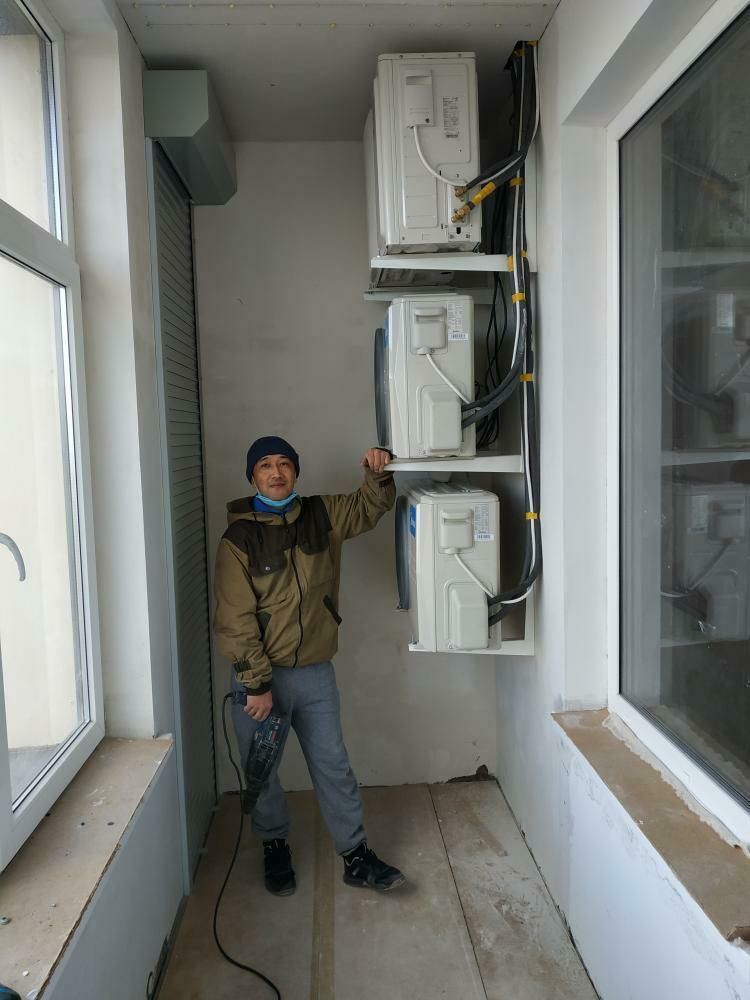 Заправка чистка, установка с пылесосом, продажа кондиционеров в Астане