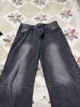 Широкие черные washed Джинсы