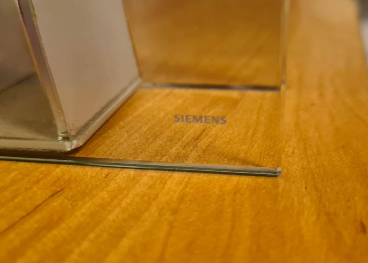 Ваза стекло,siemens,25×25×6