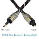 Цифровой кабель EMK Toslink-Mini Toslink 3,5 мм