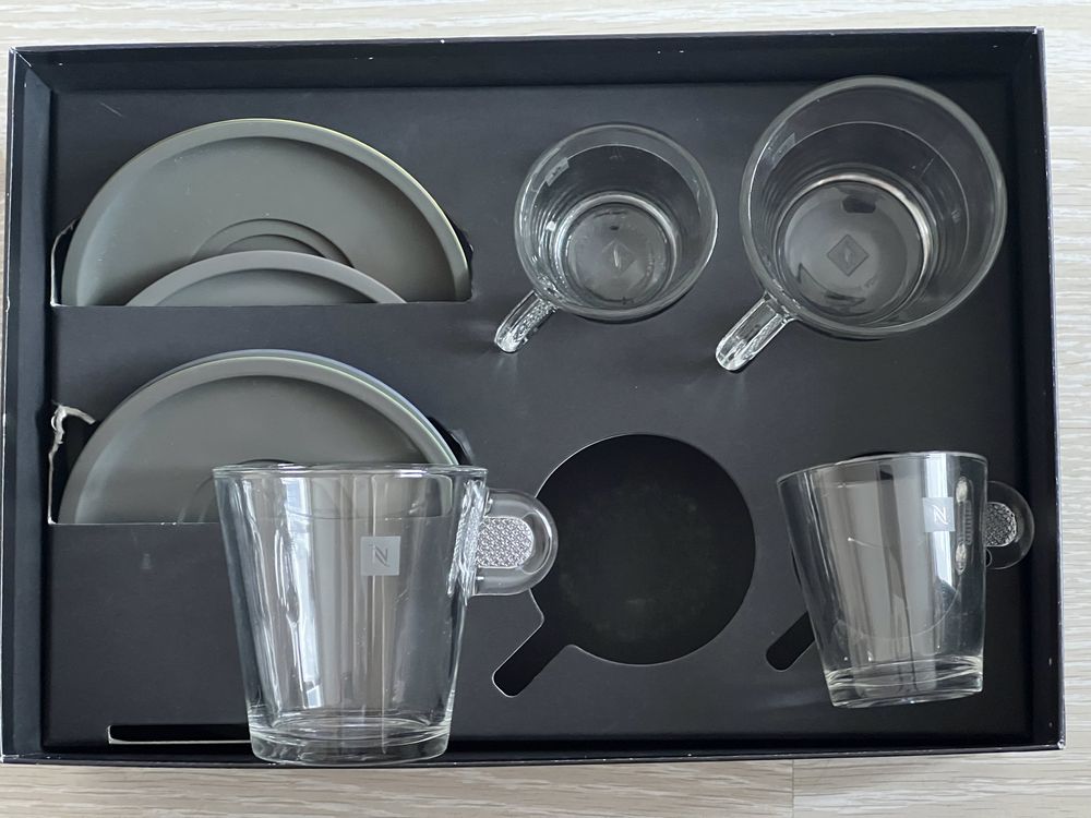 Набор кружек с тарелочками для кофе от Nespresso