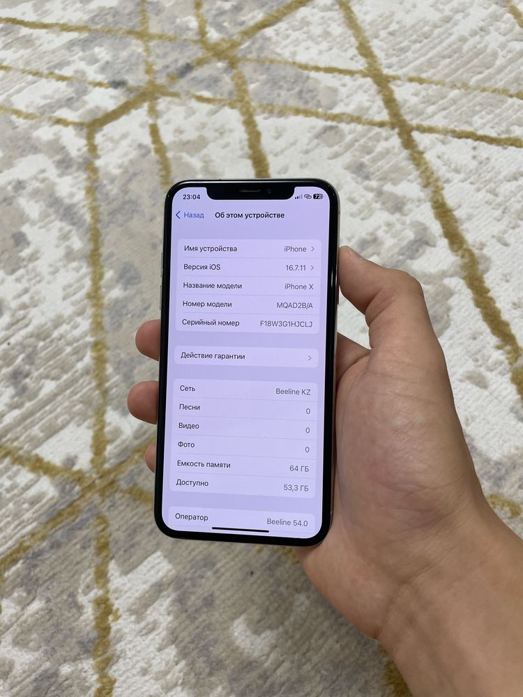 Iphone X 64гб/100%