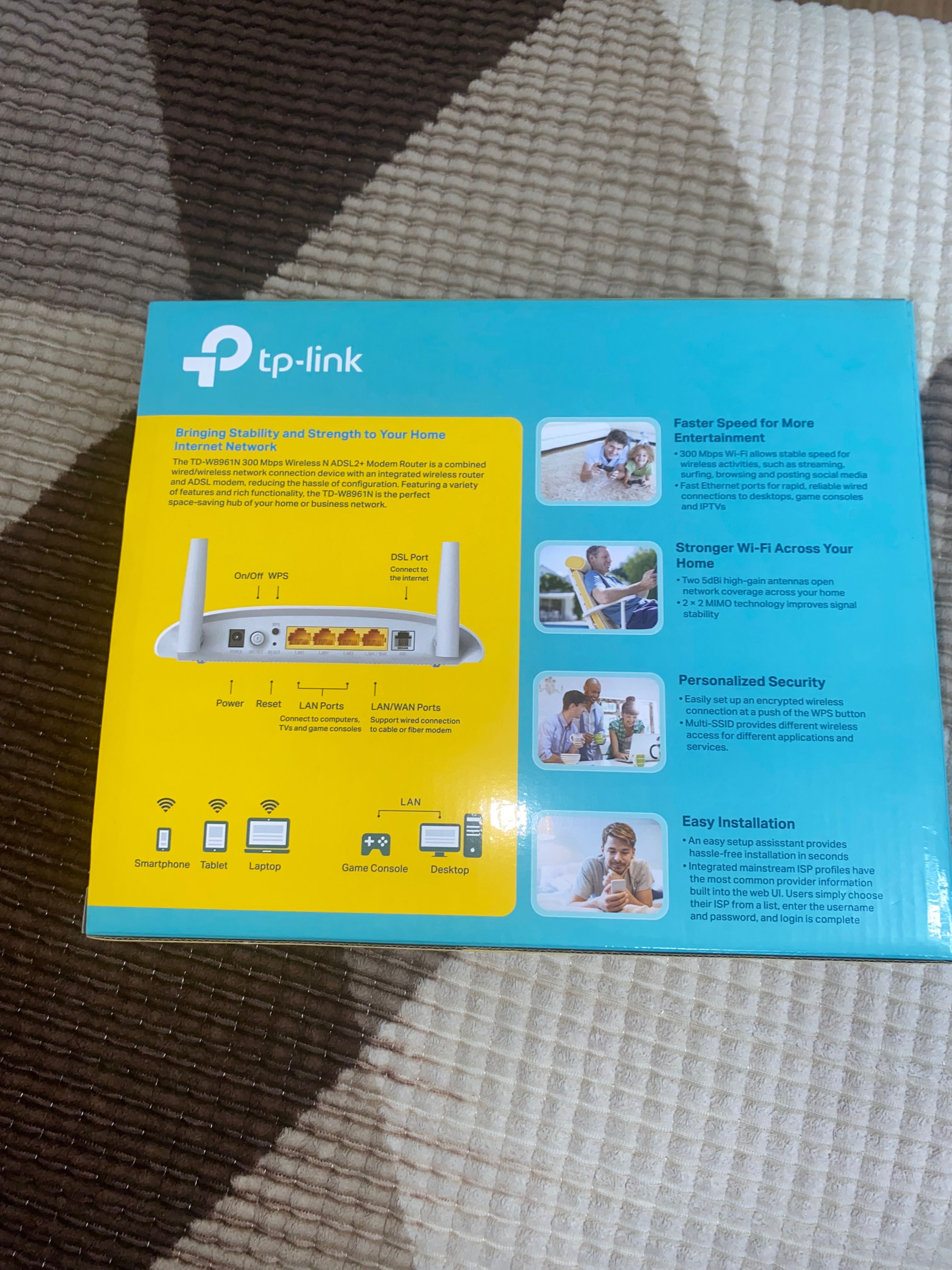 TP-LINK, Почти новый модем