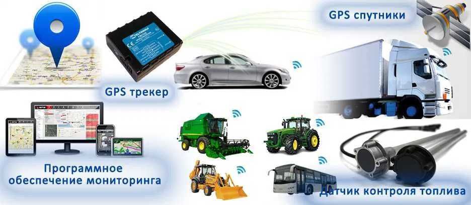 GPS ЖПС трекер для спецтехники / трактора/камазы/ДУТ Шымкент