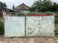 Продам распашные мелаттические ворота  высота 160(180)см ширина 350см