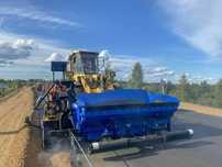 Модуль для укладки прикромочного водоотводного лотка