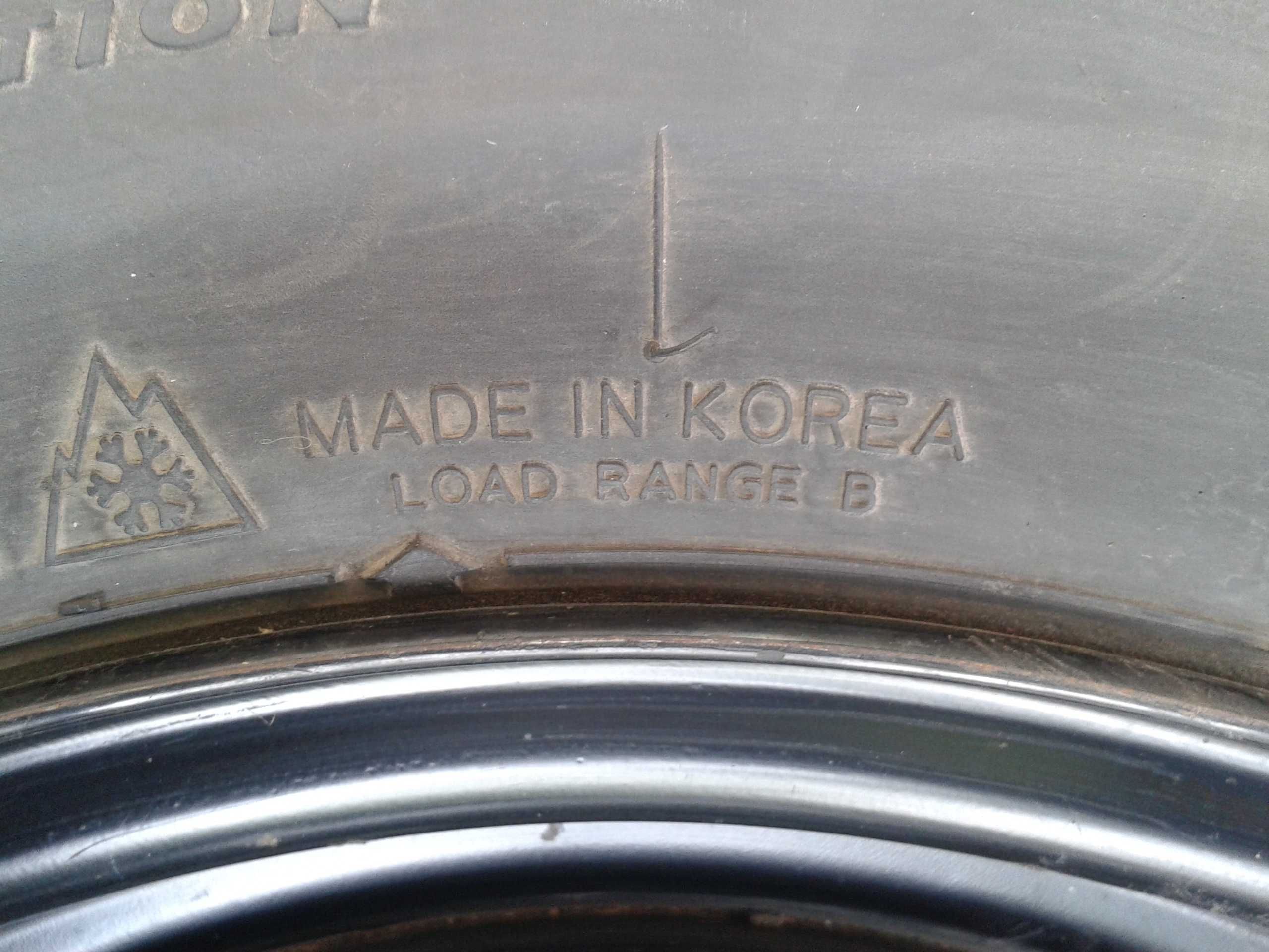 Hankook бескамерная 175 70 R14 всесезонная шина диск Carina запаска