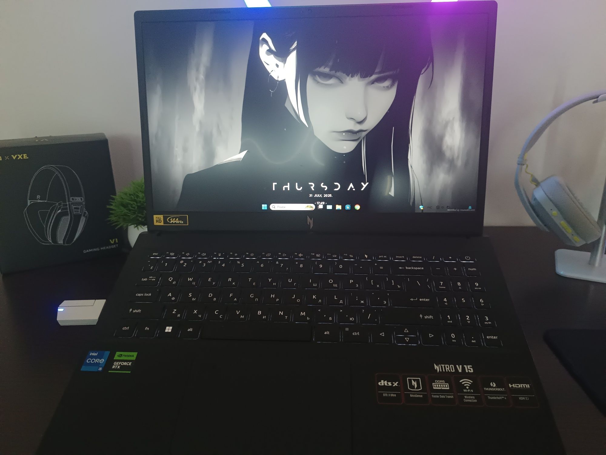 Aser Nitro v 15 с гаранией Игровой ноутбук