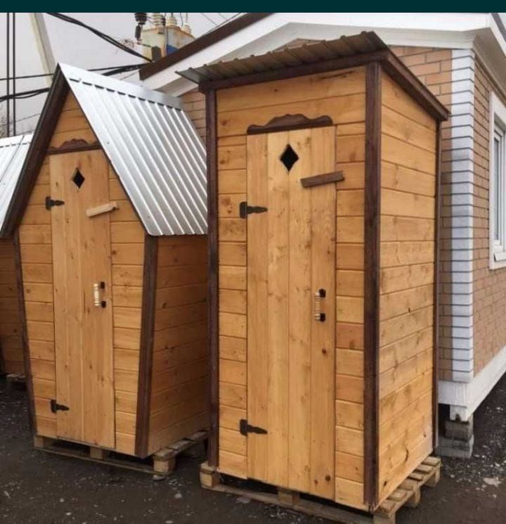 Уличный Деревянные туалет для дачи и Коттеджей