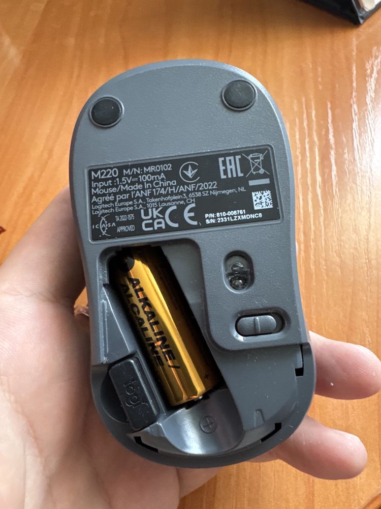 Продам Мышь Logitech M185 серый