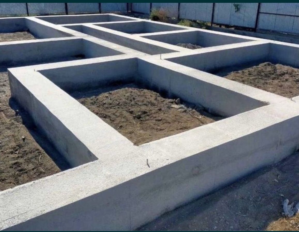 Фундамент, стяжка, отмоска