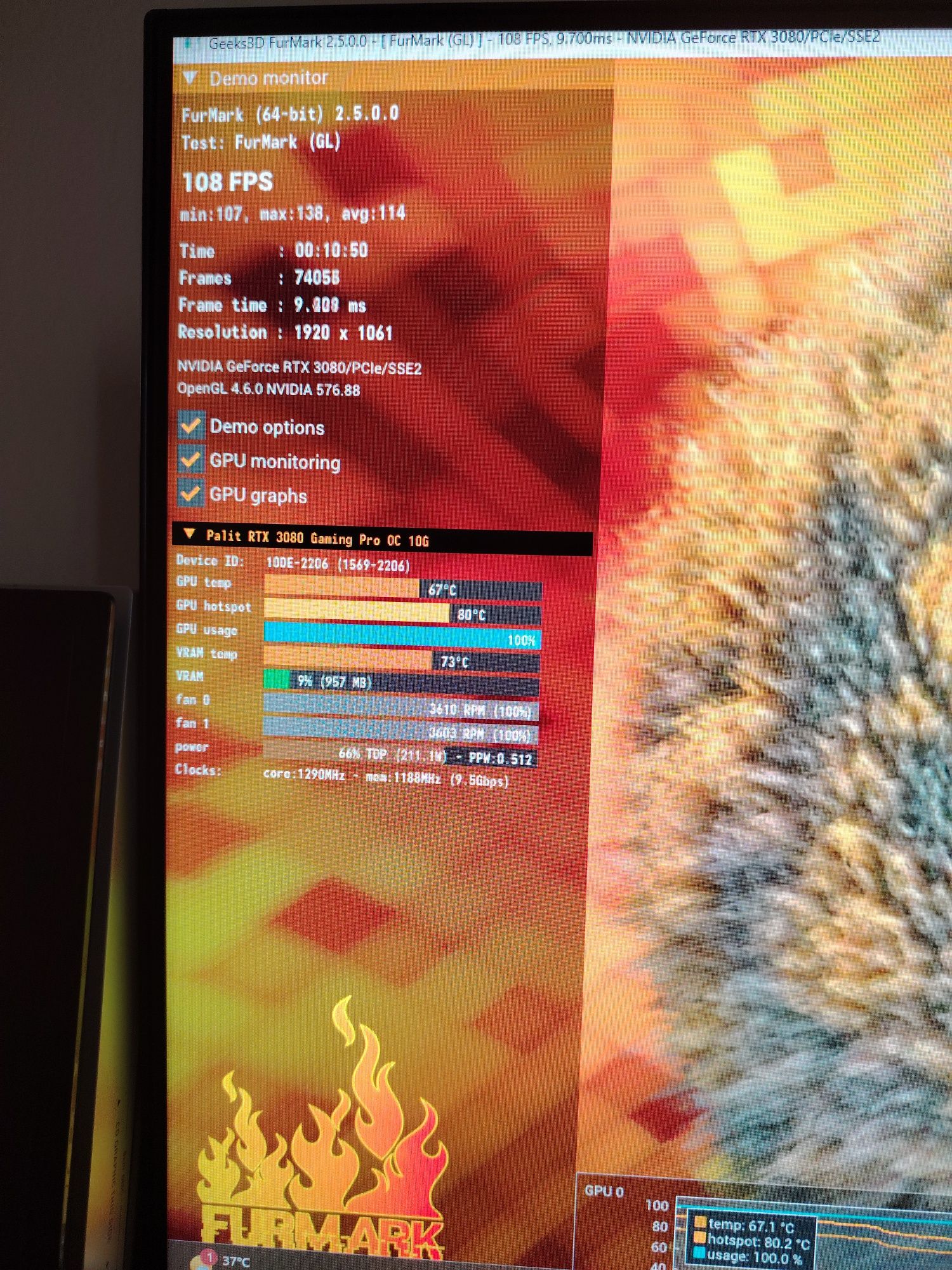 Rtx 3080 на 10 gb Gaming pro oc