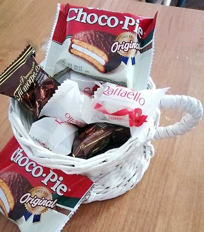 Конфетница корзинка для подарков, конфет, цветов, фруктов
