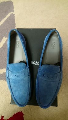 Туфли-мокасины Hugo Boss (Германия)замша,оригинал,новые,р-р 43