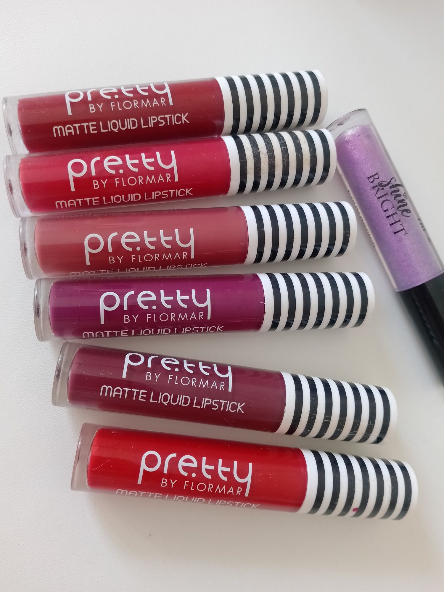 7 шт Матовые помады Pretty Flormar Турция макияж косметика пудра блеск