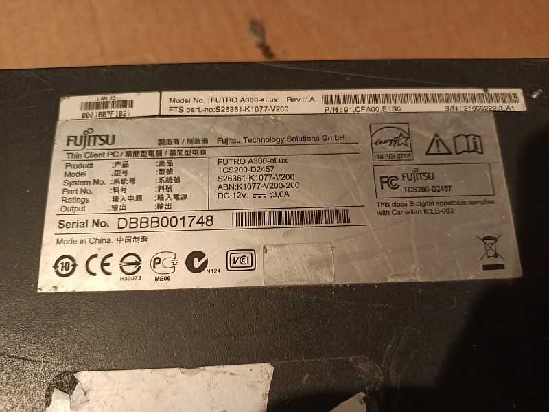 Продам тонкий клиент Fujitsu FUTRO A300-eLux.