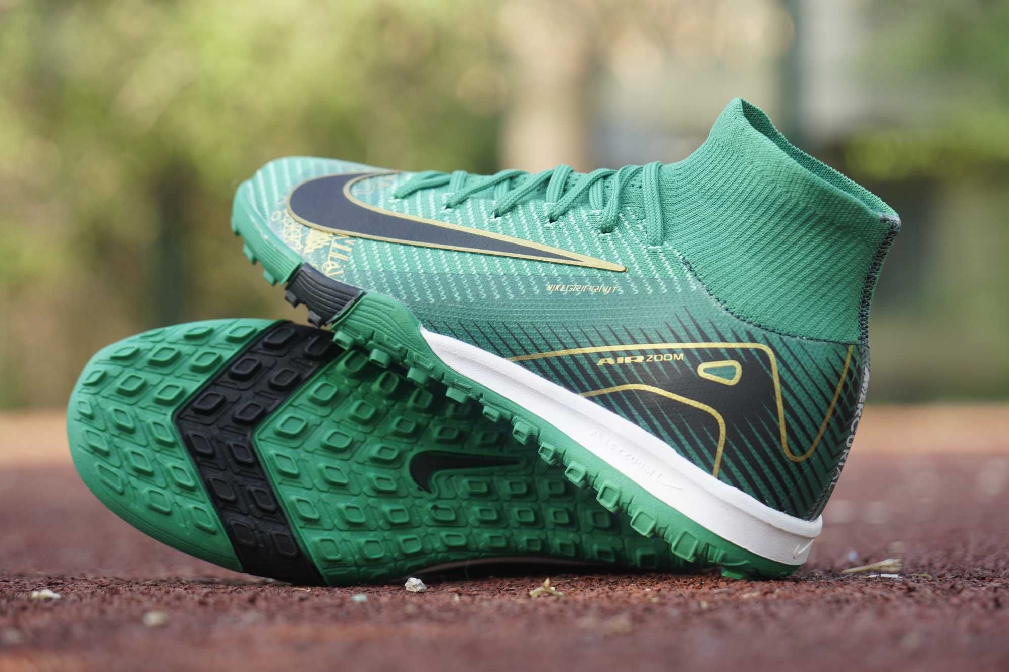 Детские футбольные бутсы-сороконожки Nike Mercurial Air Zoom