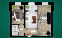 2-комнатная квартира · 78 м² · 3/7 этаж, ЖК Сатым