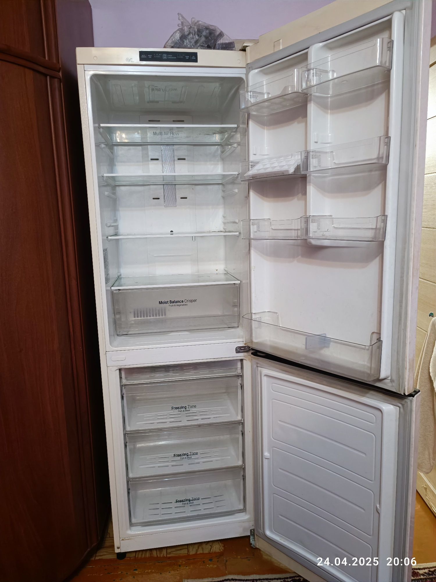 холодильник LG GA-B429 SECZ бежевый