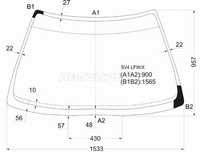 Стекло лобовое HONDA ACCORD 4/5D 93-97 Honda Accord