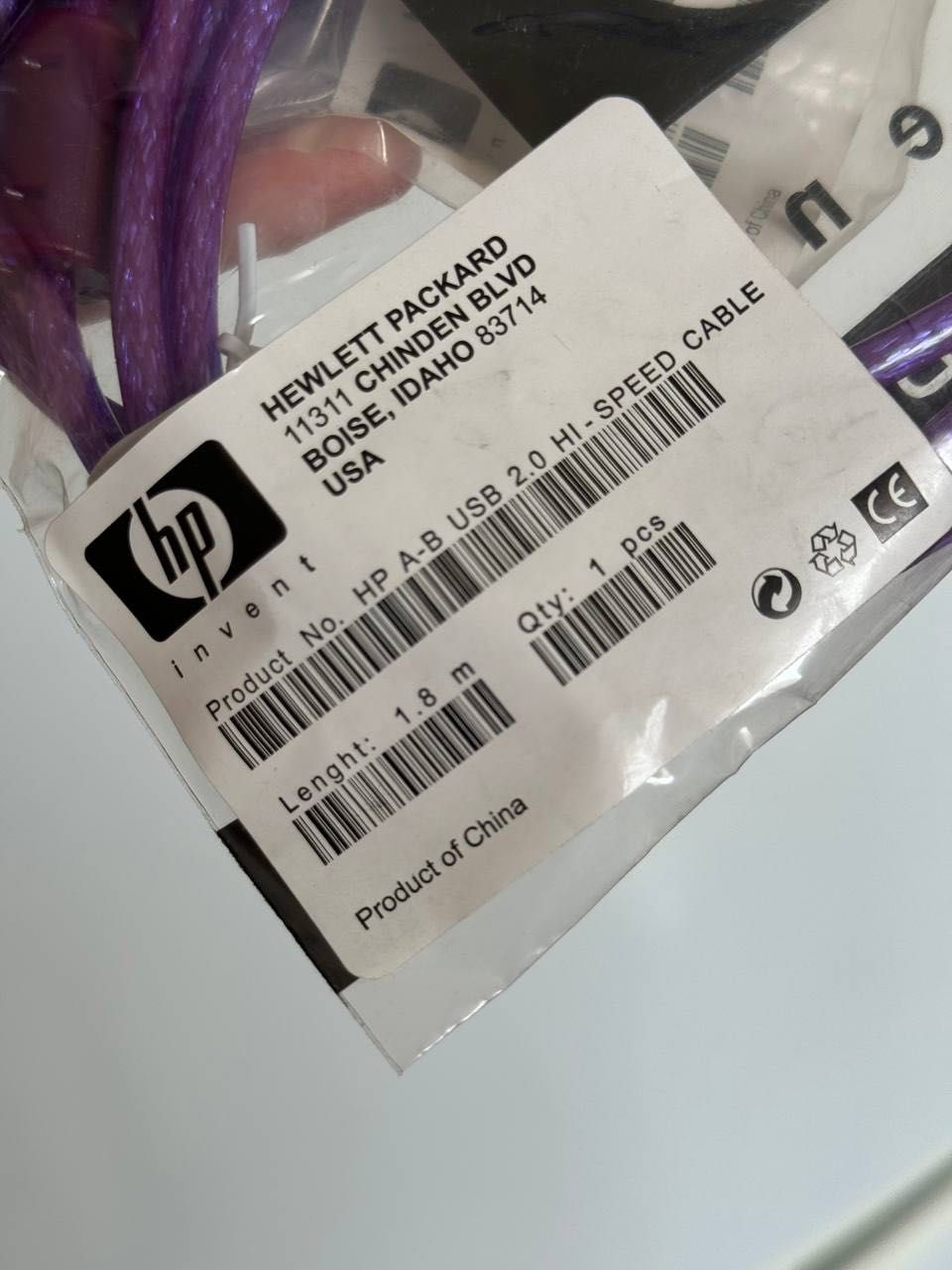 Кабель USB A - USB B для принтера / DJ установки (1.8m). Новый.