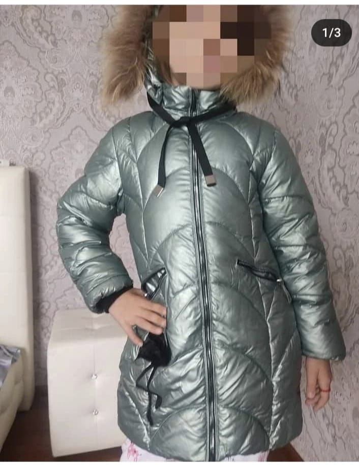 Куртка зимняя для девочки 5-6 лет