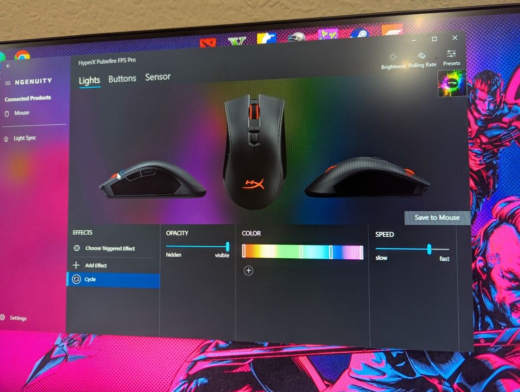Игровая мышь Hyperx Pulsefire fps pro