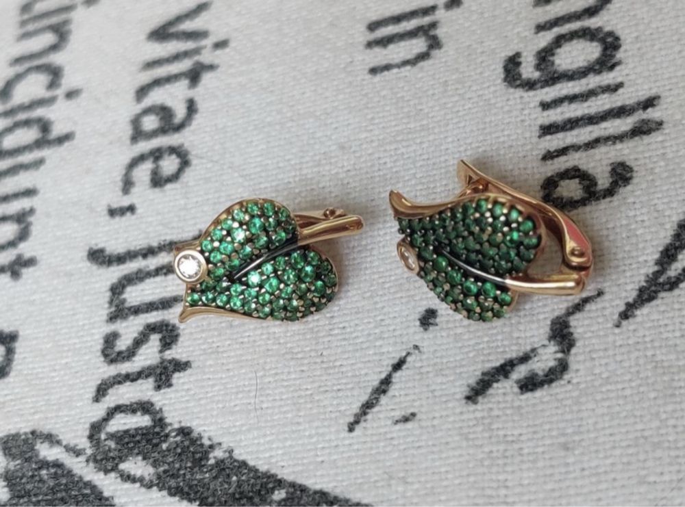 Серьги золотые 585