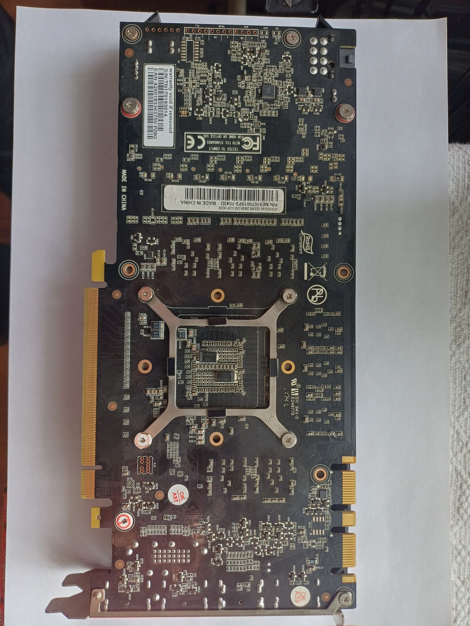 Продаётся видеокарта GTX 1070, 8Gb.