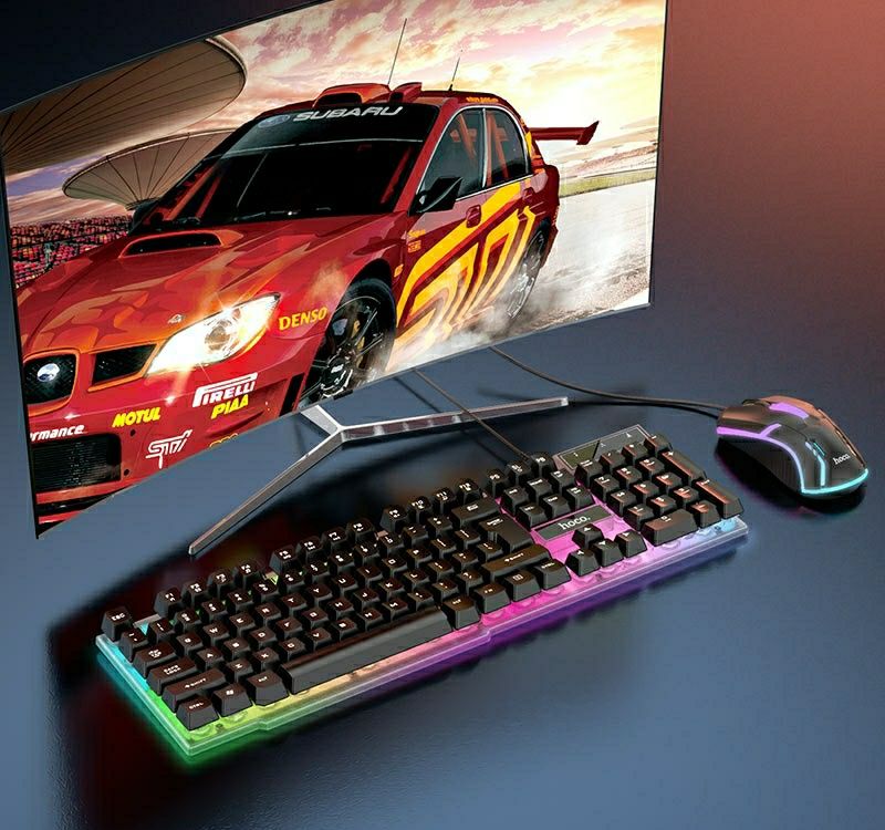 Игровая клавиатура+мышка 2 в 1 RGB подсветкой