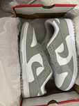 nike dunk low white/grey fog