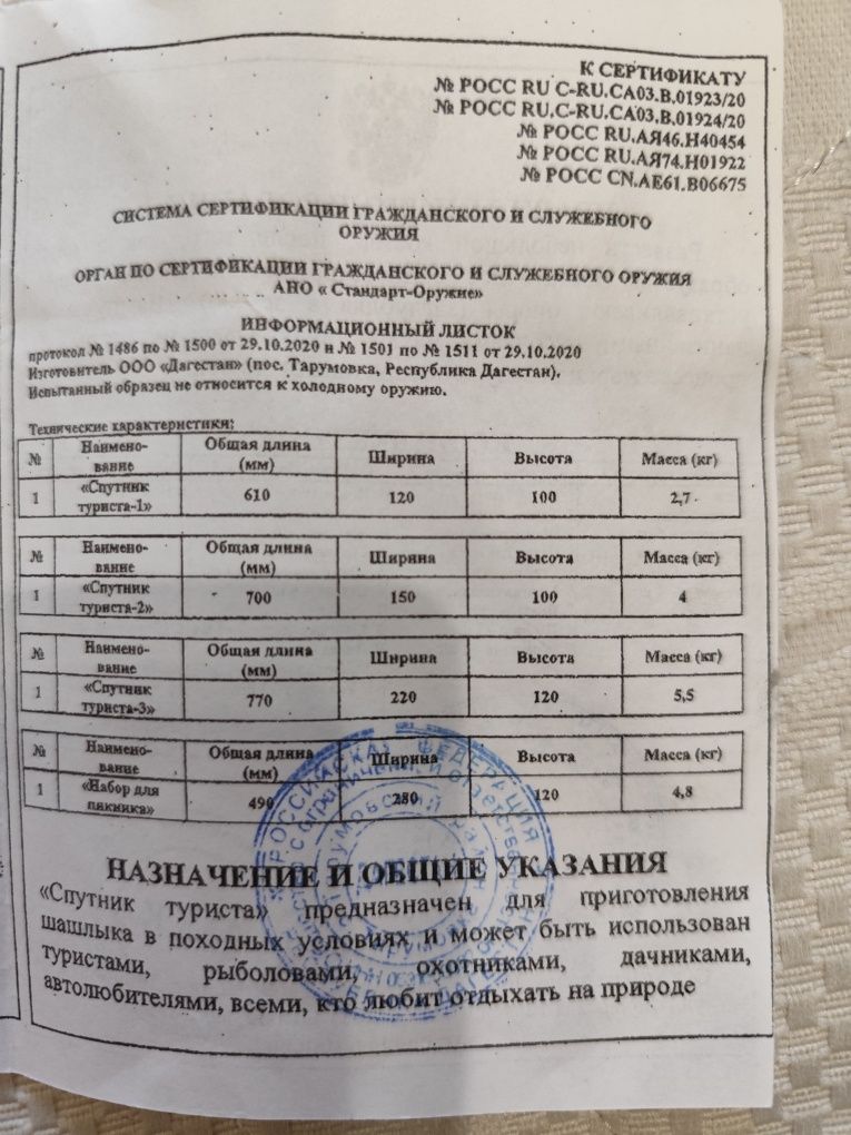 Подарочный набор для шашлыка.