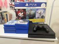 Продается playstation 4 slim + 15 дисков