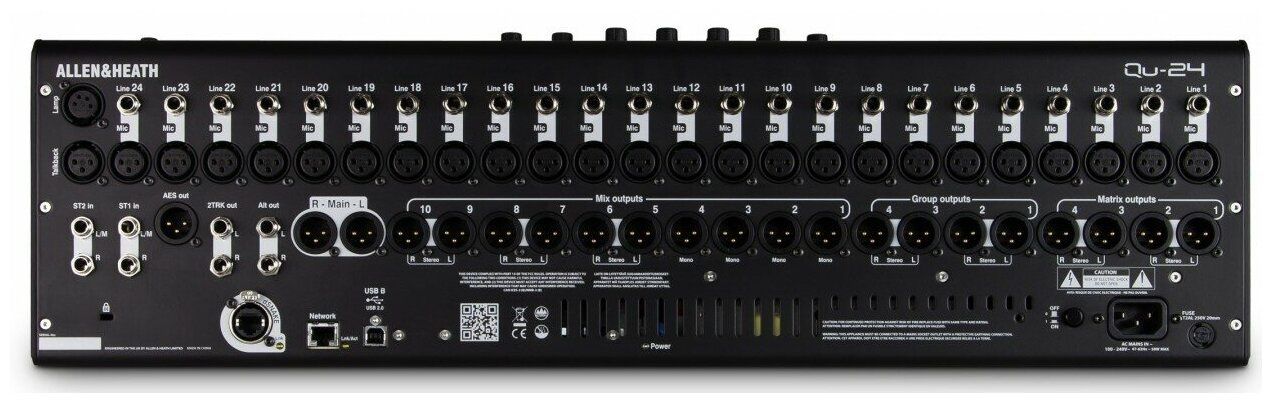 Цифровой микшерный пульт ALLEN&HEATH QU-24