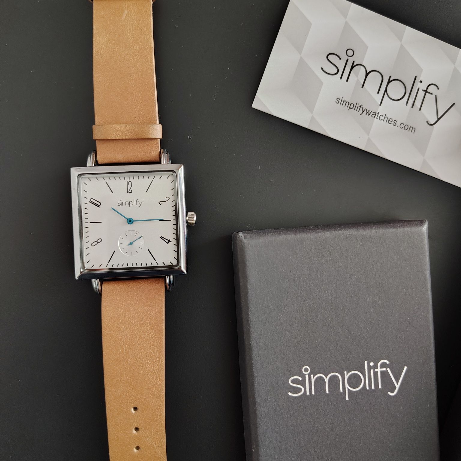 Новые квадрат часы Simplify Подарок мужчинам из США Своя цена 28О$ США