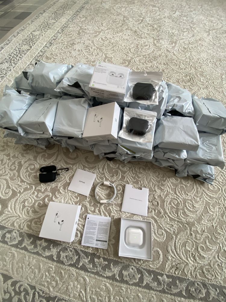 Наушники беспроводные AirPods 3 новые чехол в подарок