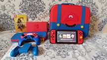 Nintendo Switch (2 rev) Mario edition + Mortal Kombat 11