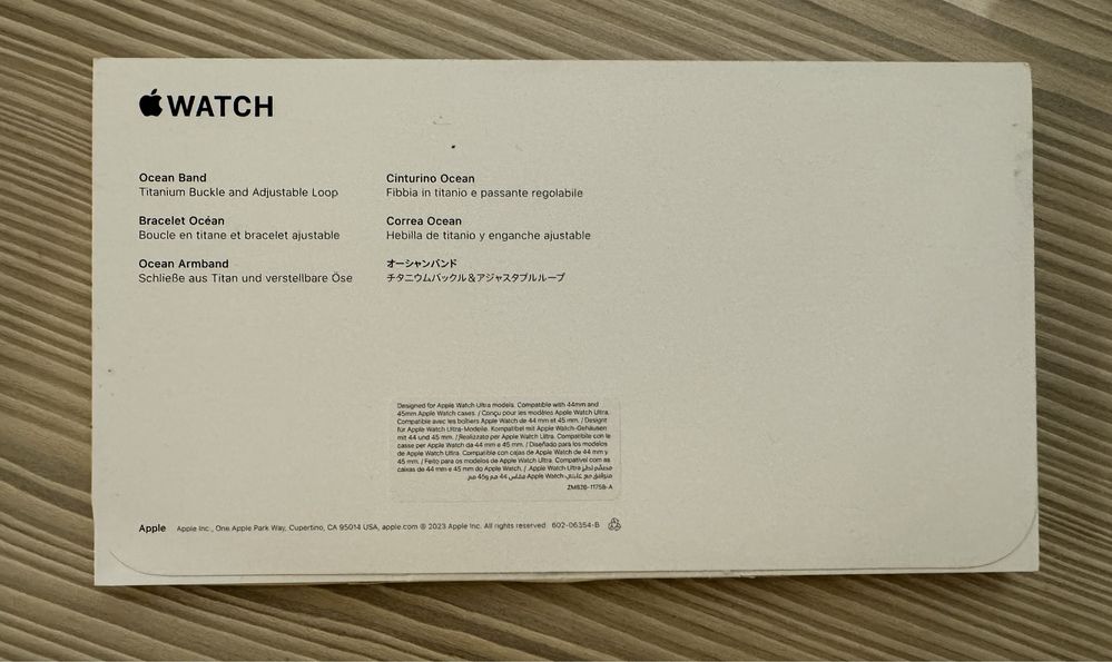 Ремешок Apple Ocean Band Blue для Apple Watch Ultra 49 mm. Оригинал