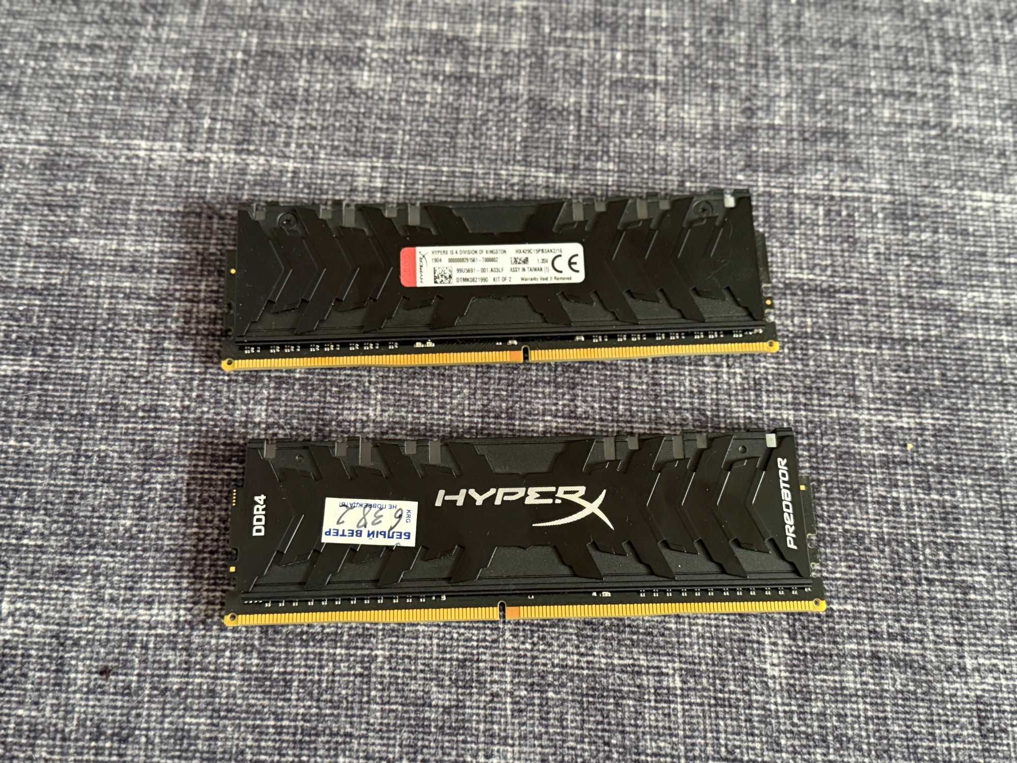 Оперативная память DDR4 HyperX Predator 16GB (HX429C15PB3AK2/16)