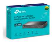 PoE коммутатор TP-LINK  TL-SF1008P 8xRJ45(4 порта с поддержкой PoE)