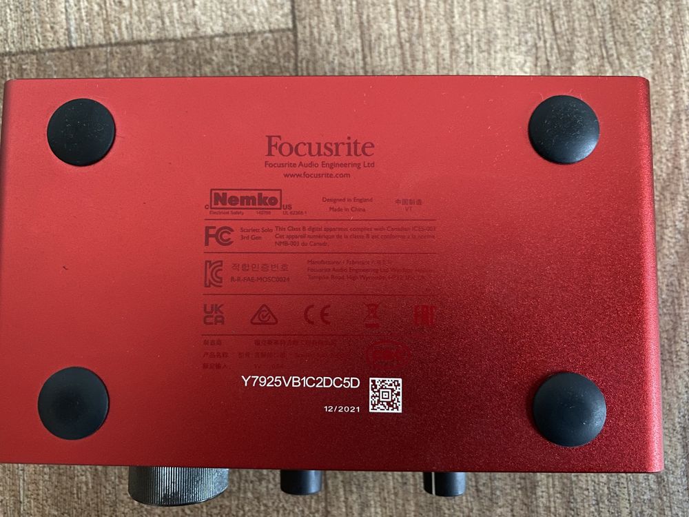 AT2020 + Focusrite Solo + DT 900 PRO X + стойка + XLR