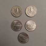Монеты перевертыши Liberty quarter dollar. Штаты США 10шт