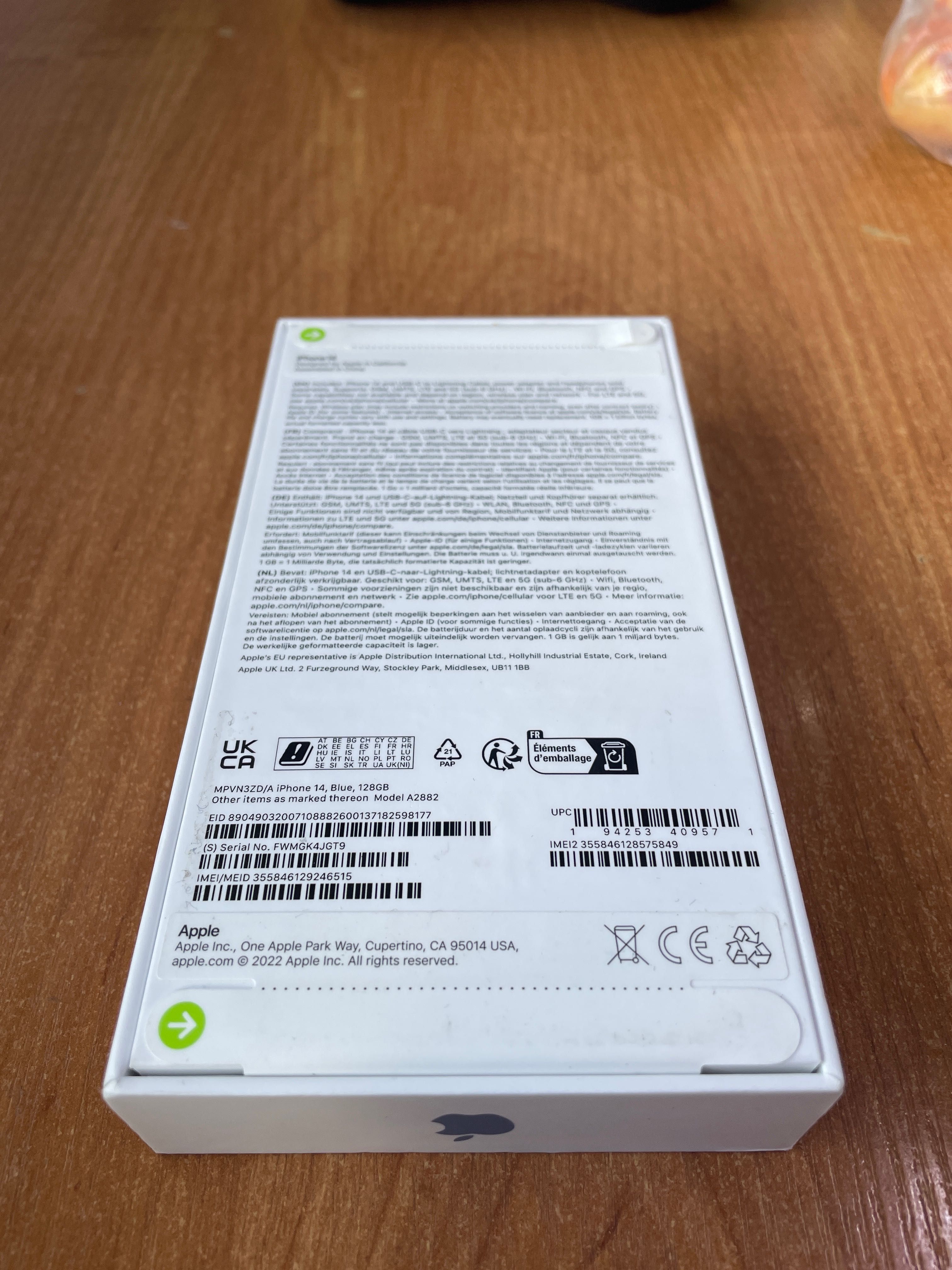 iphone 14 128g новый запечатнный