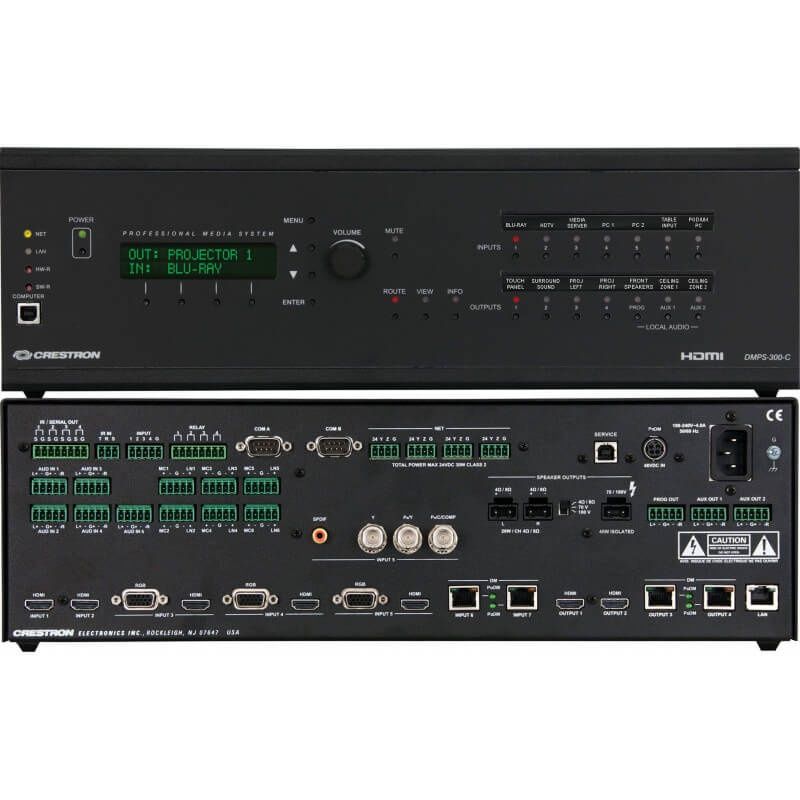 Crestron DMPS300 + 2 DM-RMC-SCALER-C