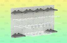 Панель перфорированная, настенная, для магазина и склада shpp